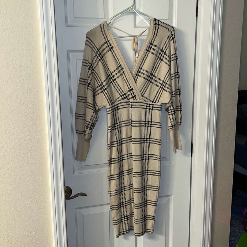 Fashion Nova sweater midi dress.